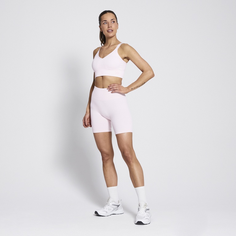 Biker shorts "Short Tights Rib" Light Pink
